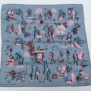 Hermes Rendez Vous Rive Gauche 70 cm silk scarf